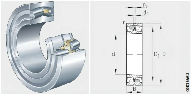 Available 249/1060-B-K30-MB Tapered Bore Spherical Roller Bearing